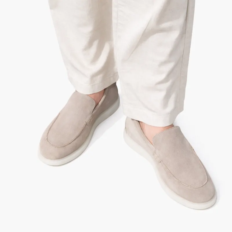 Sandfarbene Positano Loafer +5cm
