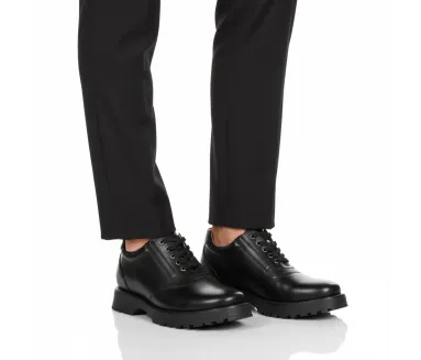 Schnürschuh Osimo Schwarz +9cm