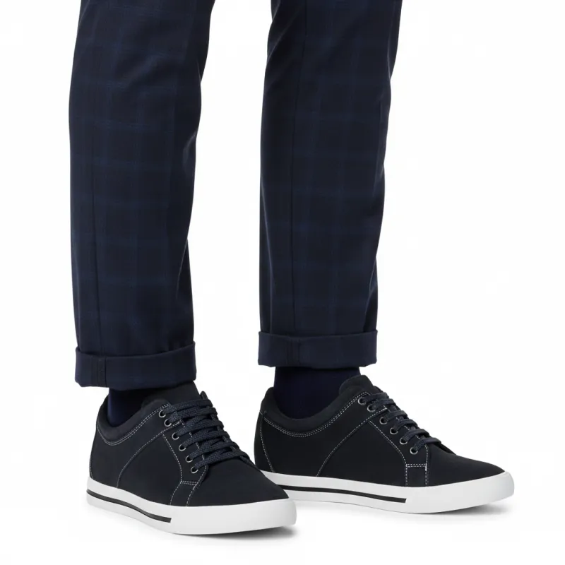 Sneakers Mondolfo Blau +6cm