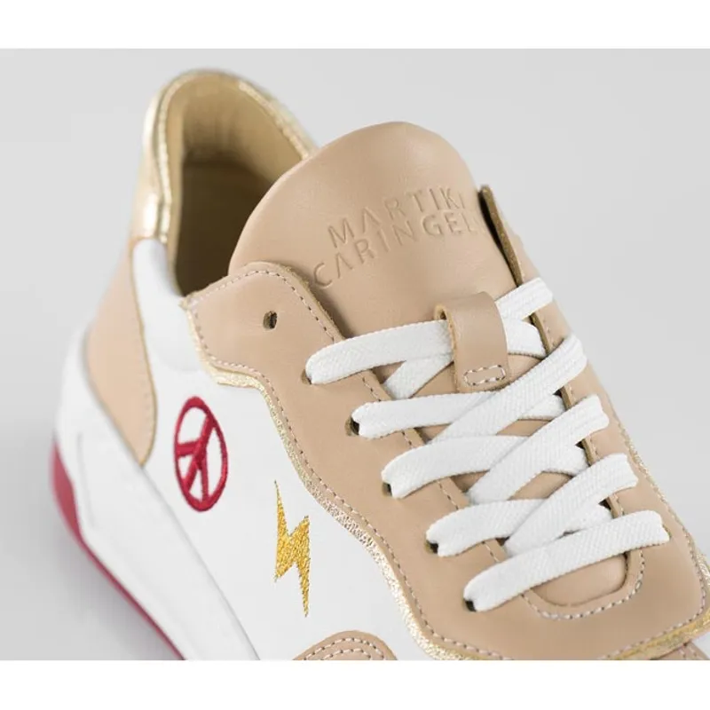 Frauen Sneakers The Beige/Weiss