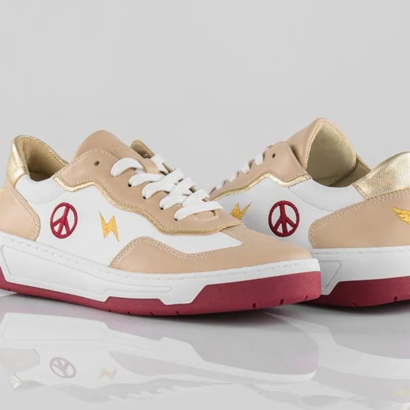 Frauen Sneakers The Beige/Weiss