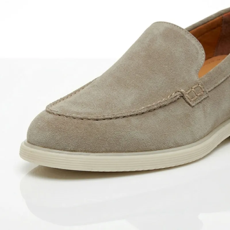Sandfarbene Positano Loafer +5cm
