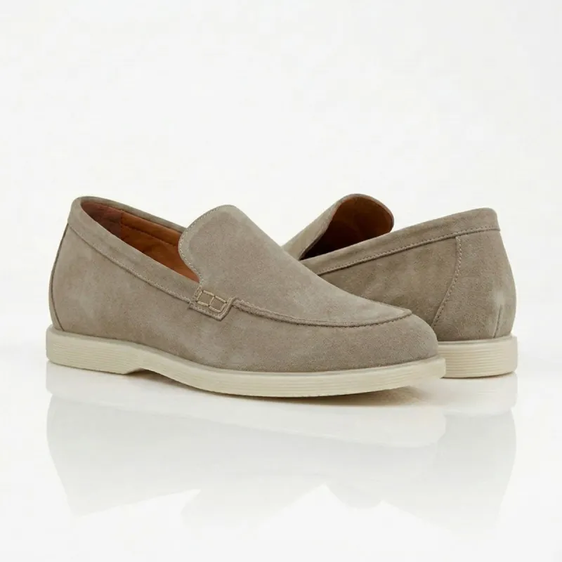 Sandfarbene Positano Loafer +5cm