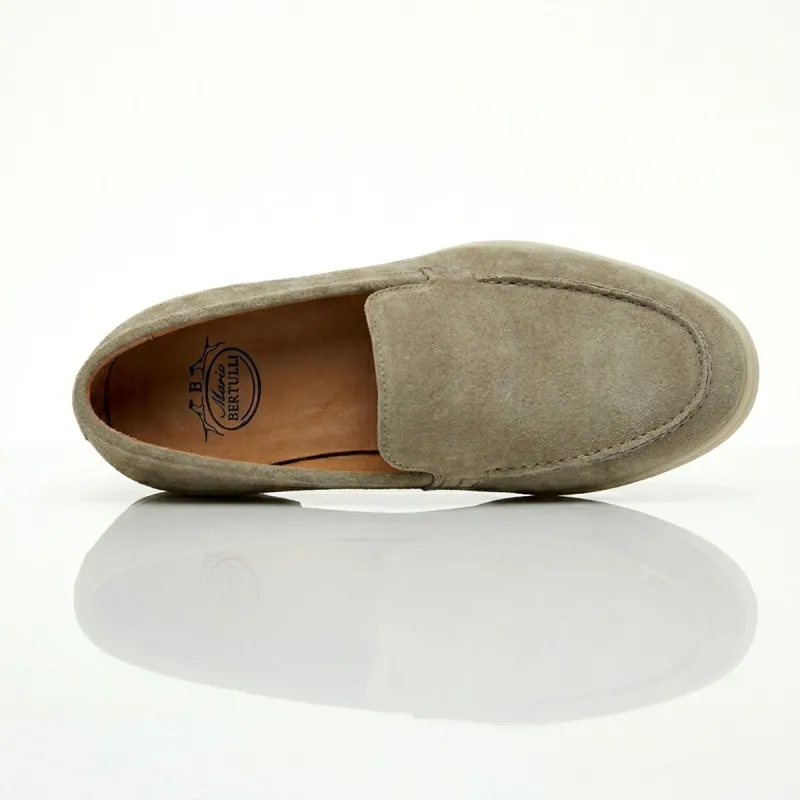 Sandfarbene Positano Loafer +5cm