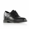 Herrender Derby-Schuh mit Keilabsatz | schwarz +7,5cm | Mario Bertulli