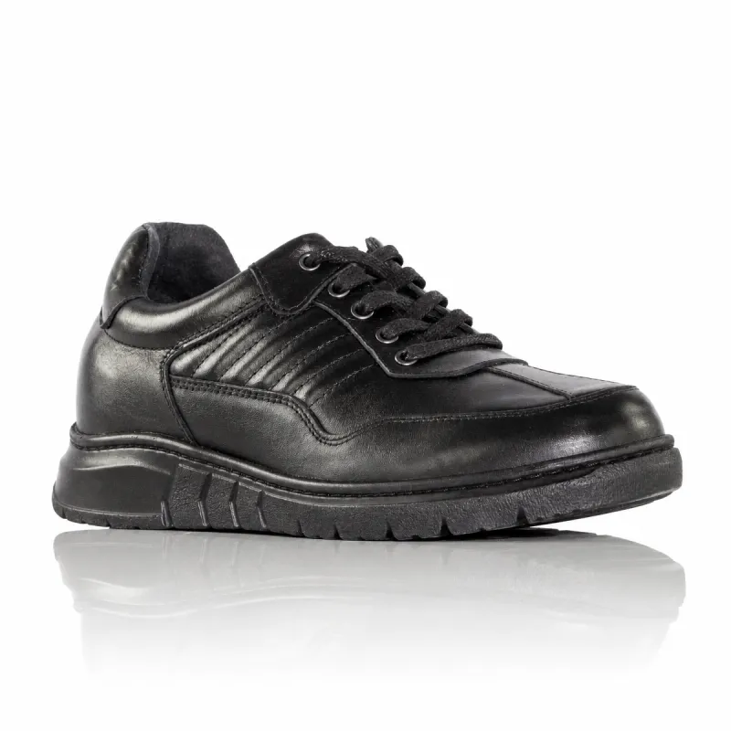 Schnürschuh Pineto Schwarz +7cm