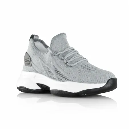 Erhöhende Sneakers Messina grau +7,5 cm