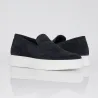 Marineblaue Rimini Slipper +6cm