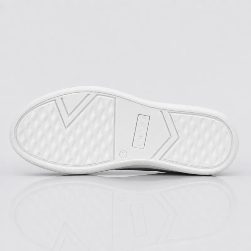 Marineblaue Rimini Slipper +6cm