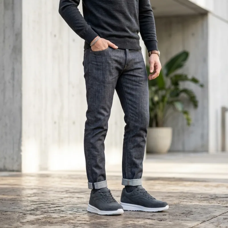 Sneaker mit Erhöhung Veroli Grau +7 cm (Gleiche Größe wie mein bestelltes Modell)