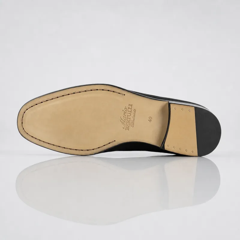 Richelieu mit Absatz für Herren | Schwarz +6 CM | Mario Bertulli