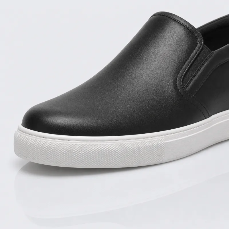 Sneaker mit Keilabsatz für Herren | Schwarz +6 cm | Mario Bertulli