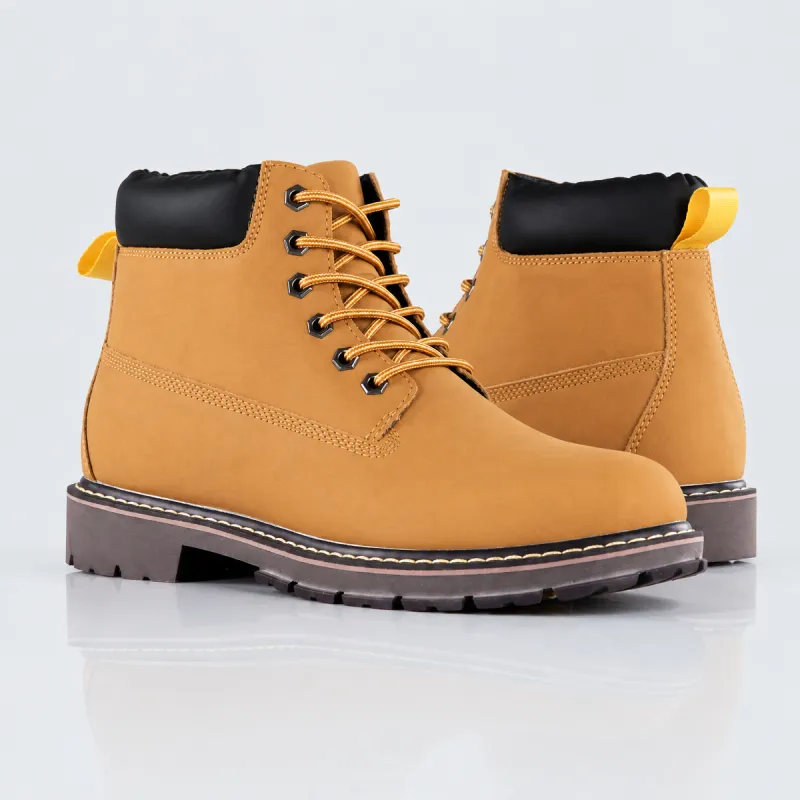 Gefütterte Keilstiefel für Herren | dunkelbraun +7,5 cm | Mario Bertulli