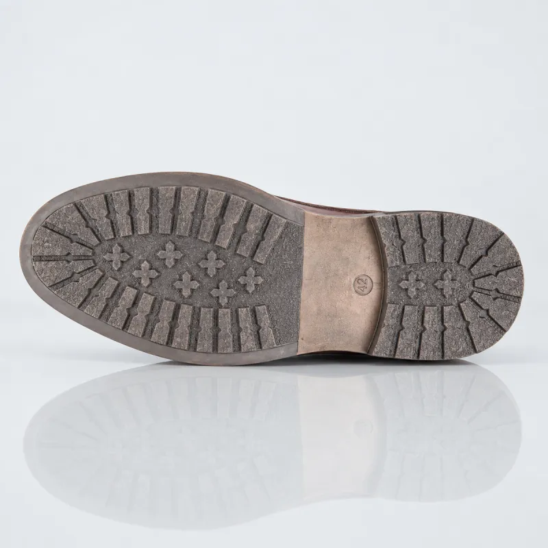Gefütterte Keilstiefeletten für Herren | Schwarz +7,5 cm | Mario Bertulli