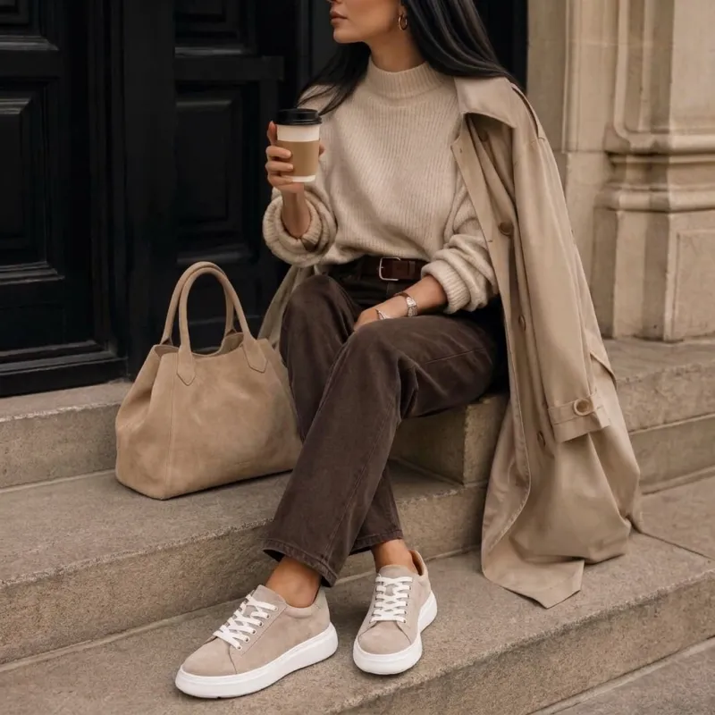 Sova beige schuherhöhende Damenschuhe +7,5 cm