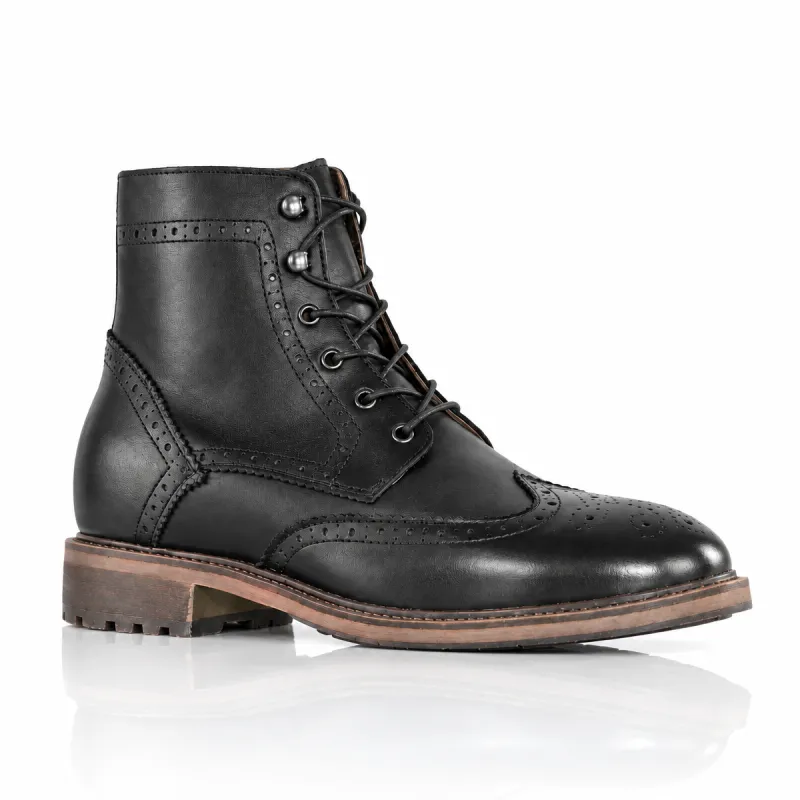 Vercelli Absatzsteigernde Stiefeletten Schwarz +6 cm