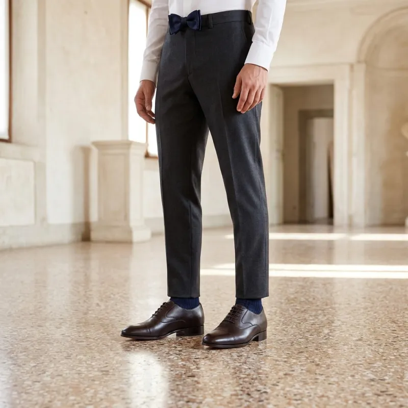 Richelieu kompensiert Herren | Braun +6 CM | Mario Bertulli