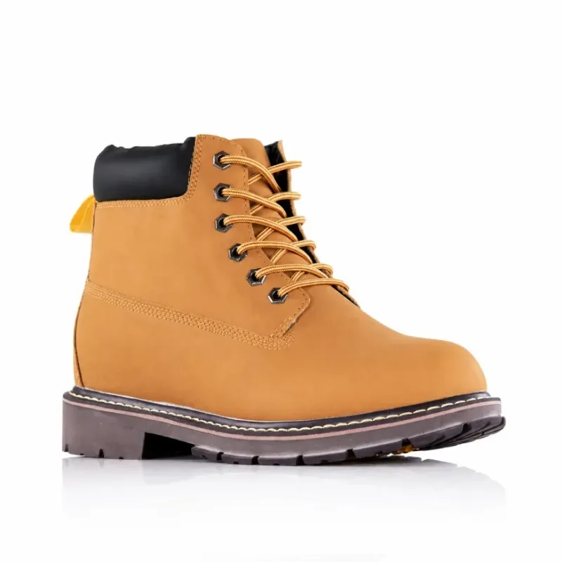 Gefütterte Keilstiefel für Herren | dunkelbraun +7,5 cm | Mario Bertulli