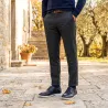 Slipper mit Absatz für Männer Manarola Blau +5cm