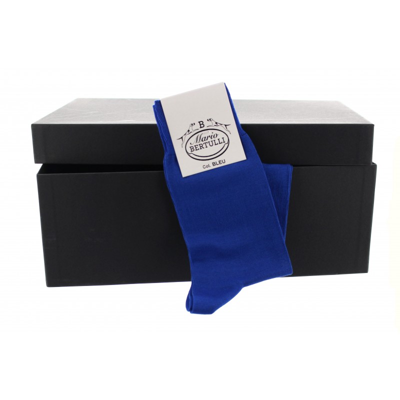 Vorderansicht Socken Blau | Herrenschuhe – Mario Bertulli
