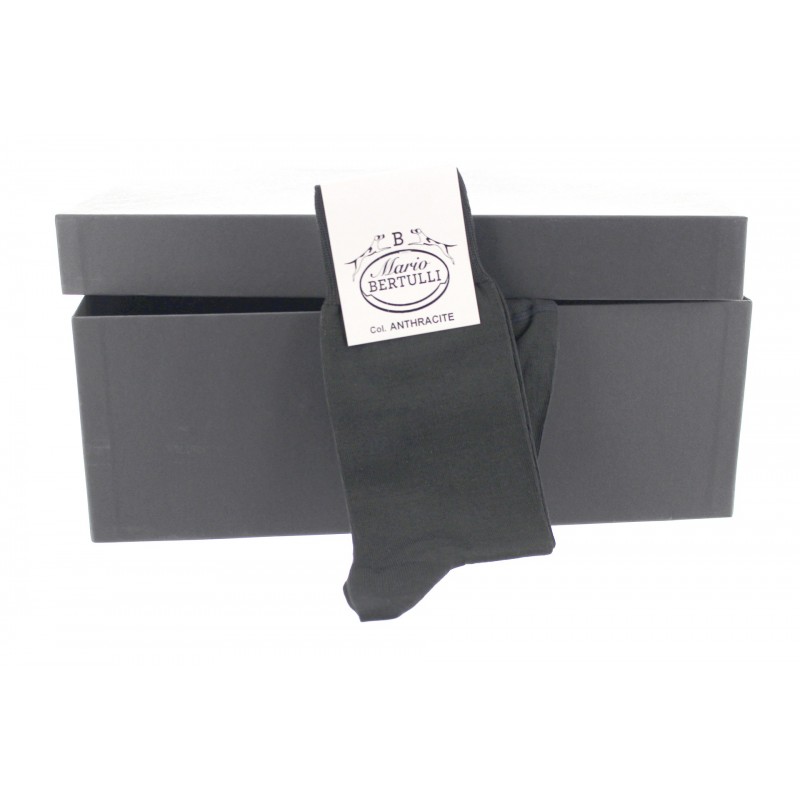 Ansicht – Socken Anthrazit | Herrenschuhe – Mario Bertulli