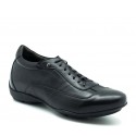 Vorderansicht  Sneakers Arezzo Schwarz | +5cm mehr Körpergröße | Herrenschuhe – Mario Bertulli
