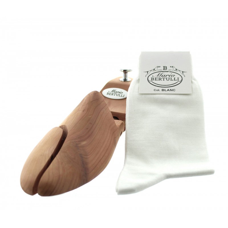 Vorderansicht  Socken Weiß | Herrenschuhe – Mario Bertulli 