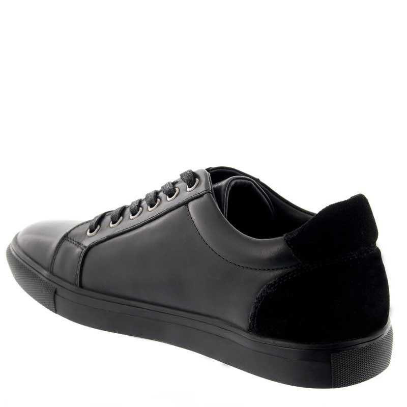 Height Increasing Sports Shoes Men - Black - Leather - +2.0'' / +5 CM - Rocchetta - Mario Bertulli