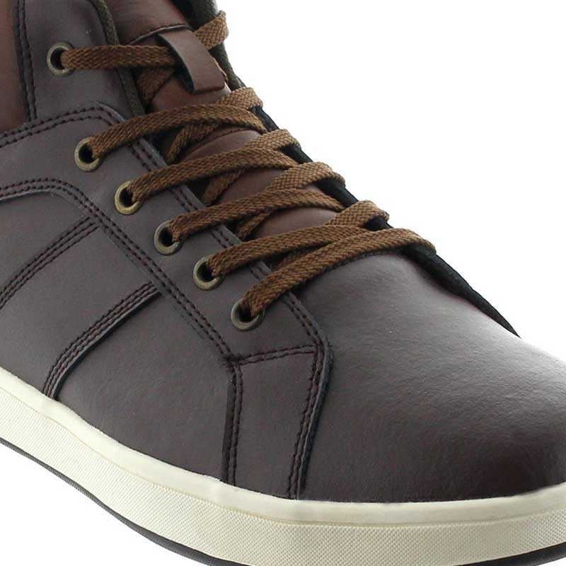 Height Increasing Sneakers Men - Brown - Leather - +2.4'' / +6 CM - Cervo - Mario Bertulli
