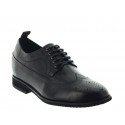 Height Increasing Derby Shoes Men - Black - Leather - +3.0'' / +7,5 CM - Gargano - Mario Bertulli