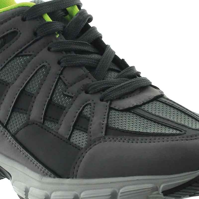Height Increasing Sports Shoes Men - Grey - Leather/mesh - +2.8'' / +7 CM - Drena - Mario Bertulli