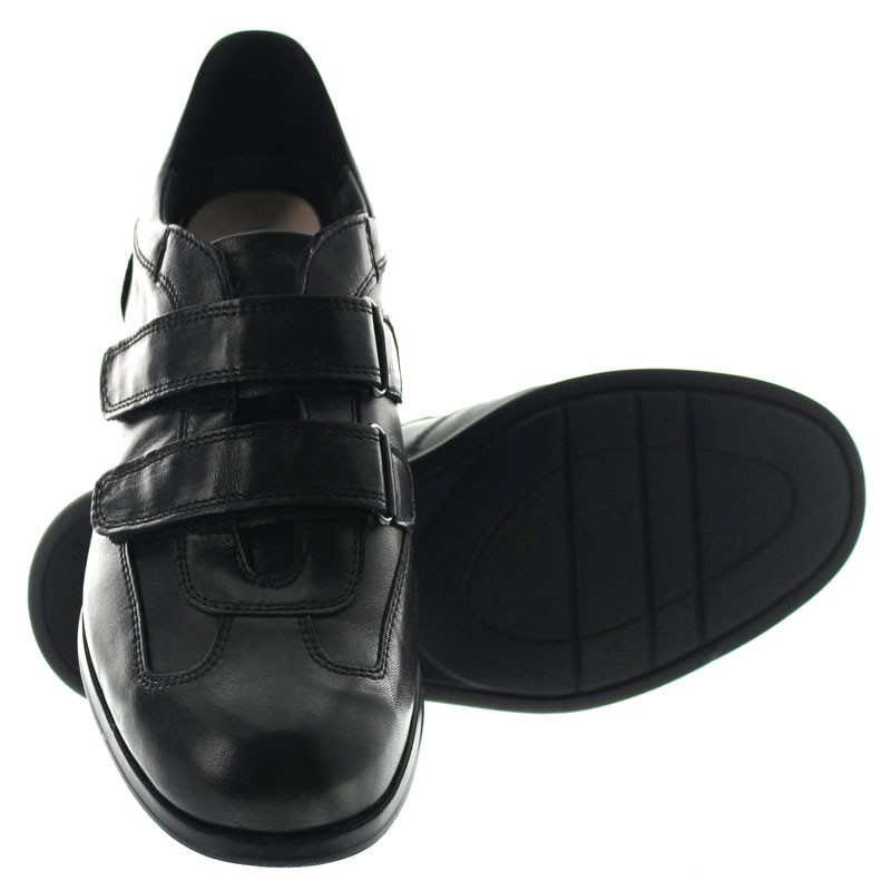 Height Increasing Sports Shoes Men - Black - Nappa lambskin - +2.4'' / +6 CM - Adro - Mario Bertulli