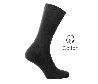 Black cotton stretch socks - Cotton Socks from Mario Bertulli - specialist in height increasing shoes