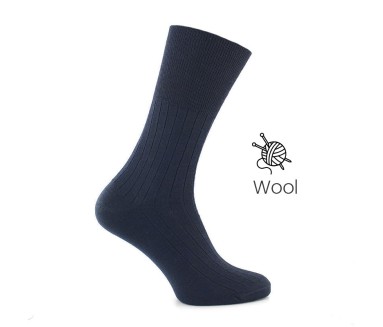 Blue wool socks - Wool Socks from Mario Bertulli - specialist in height increasing shoes
