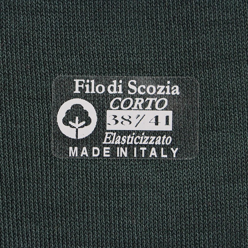 Kaki Scottish lisle thread socks - Scottish Lisle Cotton Socks from Mario Bertulli - specialist in height increasing shoes