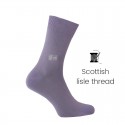Lavender Scottish lisle thread socks - Scottish Lisle Cotton Socks from Mario Bertulli - specialist in height increasing shoes