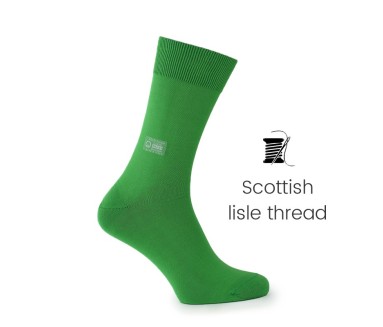 Mint Scottish lisle thread socks - Scottish Lisle Cotton Socks from Mario Bertulli - specialist in height increasing shoes
