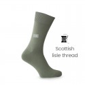 Green Scottish lisle thread socks - Scottish Lisle Cotton Socks from Mario Bertulli - specialist in height increasing shoes