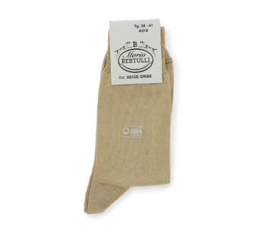 Beige/grey Scottish lisle thread socks - Scottish Lisle Cotton Socks from Mario Bertulli - specialist in height increasing shoes