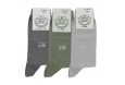 3 pairs socks box - grey/green/light grey - Luxury Packs of Socks from Mario Bertulli - specialist in height increasing shoes