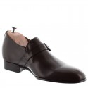 Height increasing loafers Men - Brown - Full grain calf leather - +2.4'' / +6 CM - Coni - Mario Bertulli