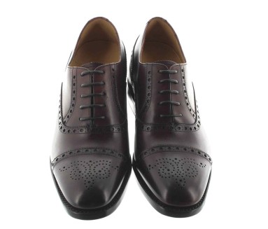 Height Increasing Oxfords Men - Burgundy - Full grain calf leather - +2.4'' / +6 CM - Stefano - Mario Bertulli