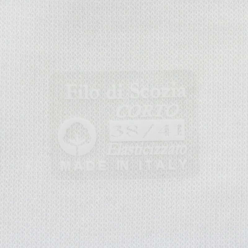 White invisible Scottish lisle thread socks
