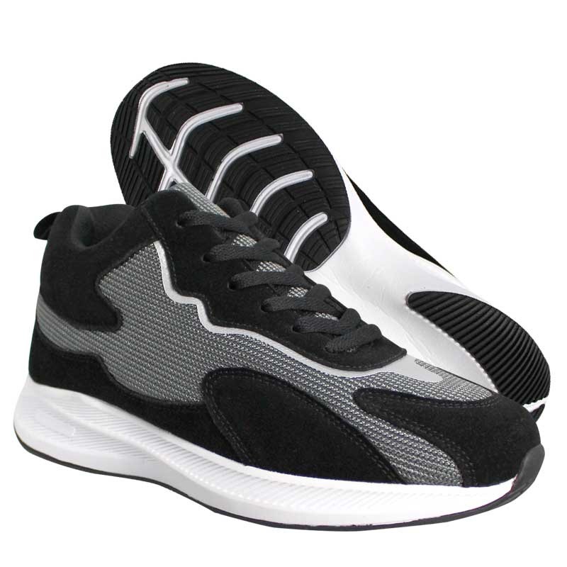Height Increasing Sports Shoes | Black +2.8" | Mario Bertulli