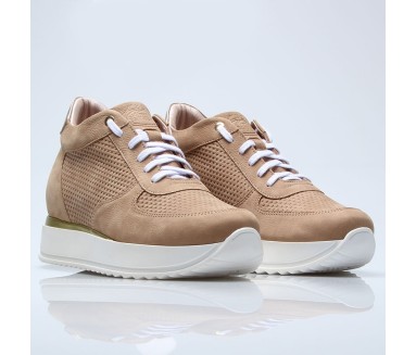Audencia Women's Elevator Sneakers sand +2.8"