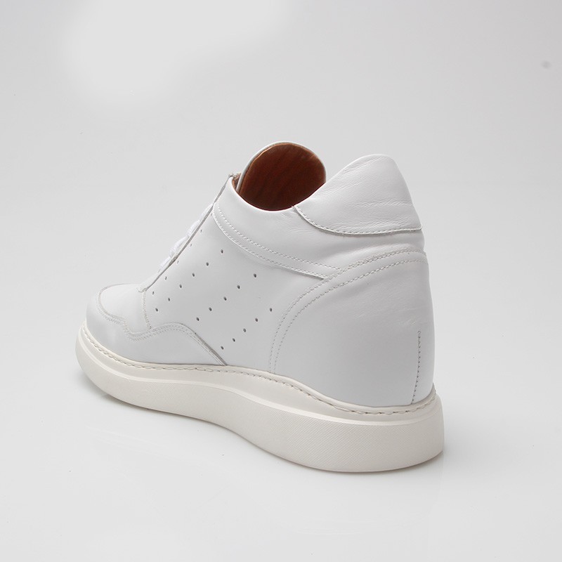 Montello Sneakers Rehaussantes Blanche +9cm