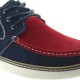 Pistoia Elevator Shoes Navy blue/red +2.2''