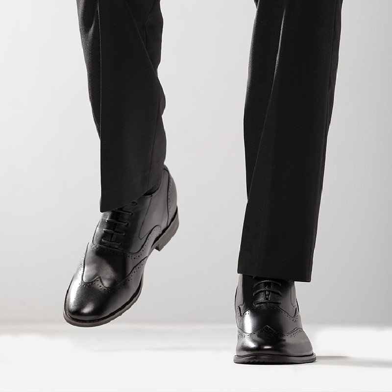 Height Increasing Oxfords Men - Cinnamon - Leather - +2.8'' / +7 CM - Lucera - Mario Bertulli