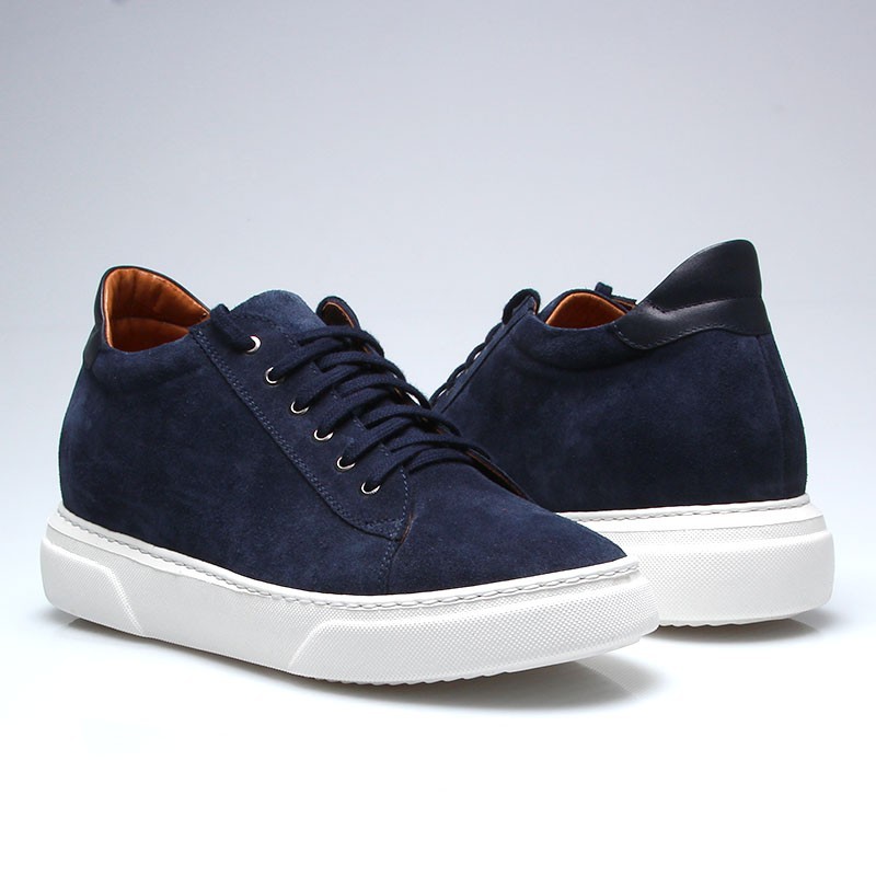 Elevator Sneakers Shoes Brera blue +3.0''