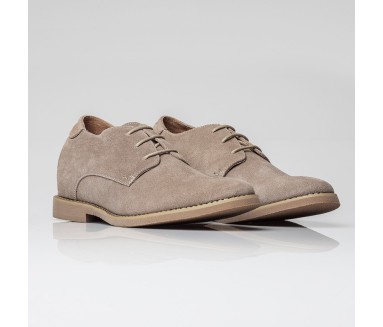 Cefalu Elevator Shoes Taupe +2.4"